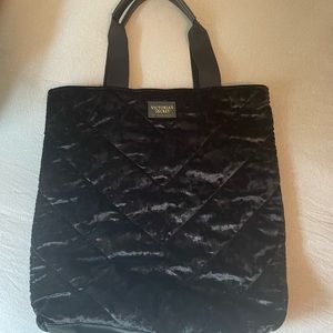 VS black velvet tote